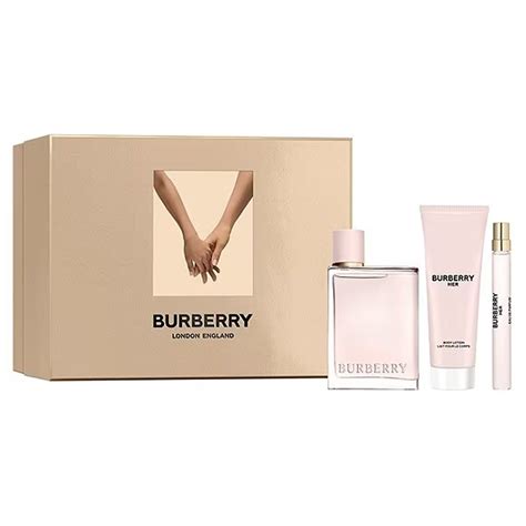 burberry her 50ml gift set|Burberry body gift set.